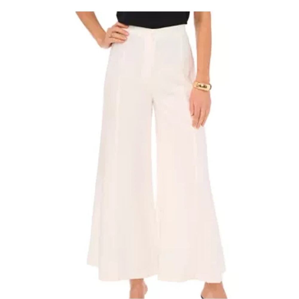 Vince Camuto Trousers Wide Leg Ivory White- M & L NWT